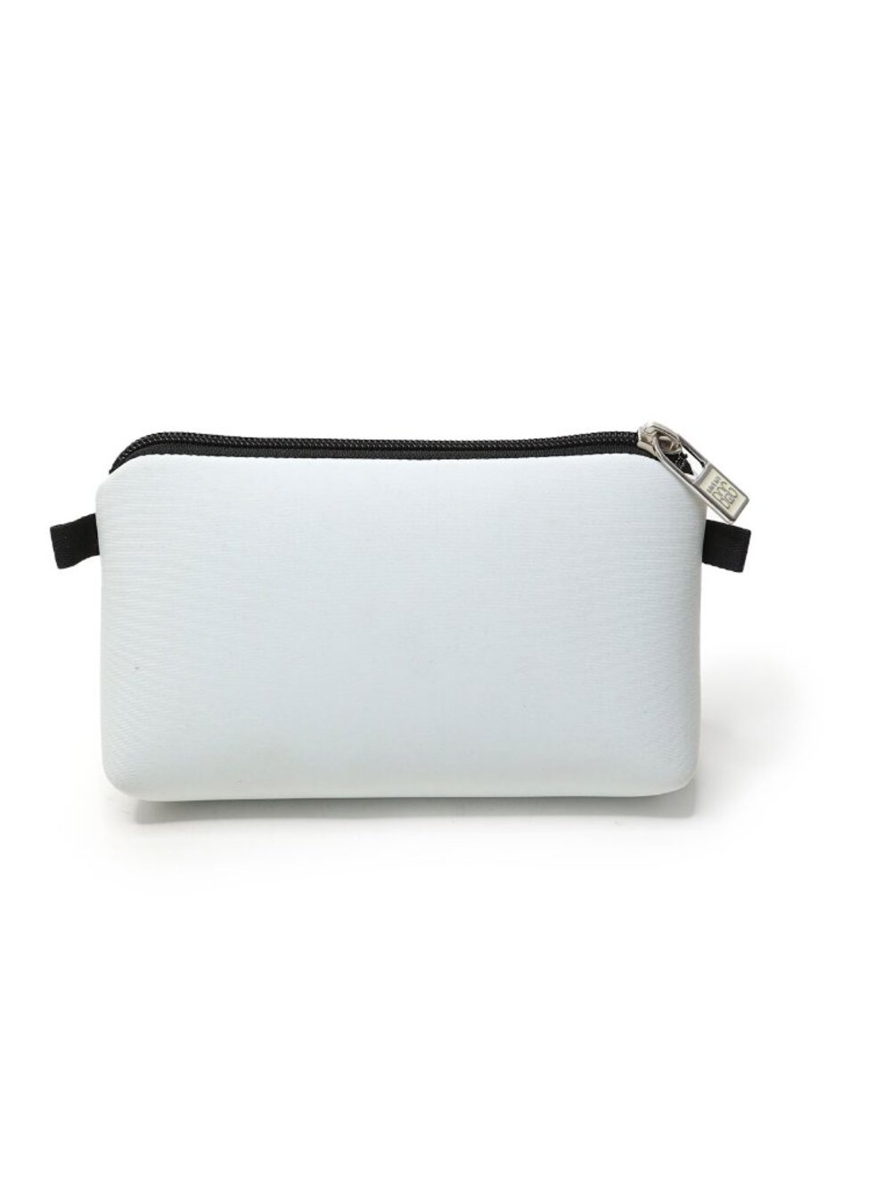 Save My Bag Italy White Neoprene Zip Pouch Cosmetic Travel Bag Case Small